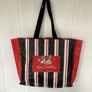 VERA BRADLEY LARGE REUSABLE TOTE WITH RACCOONS